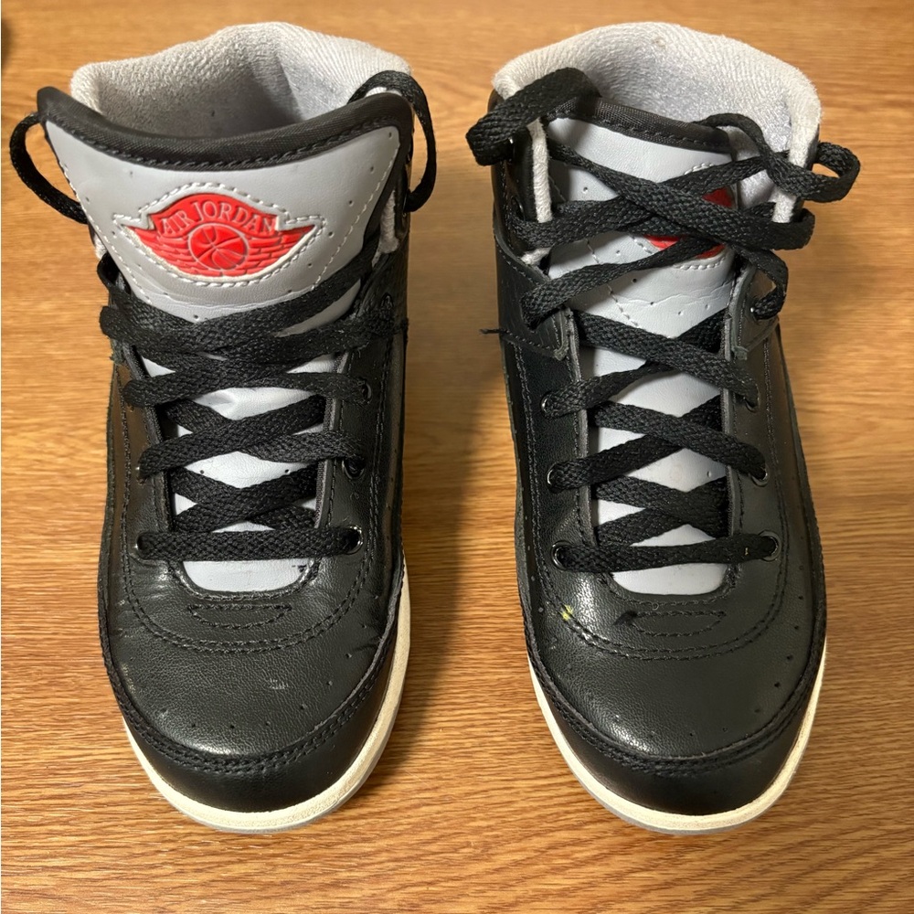 Jordan Black and Red Basketball Sneakers